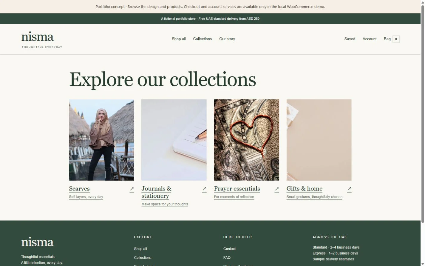 Nisma: Collections on a laptop