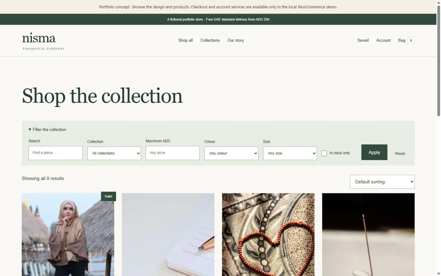 Nisma: Shop catalogue on a laptop