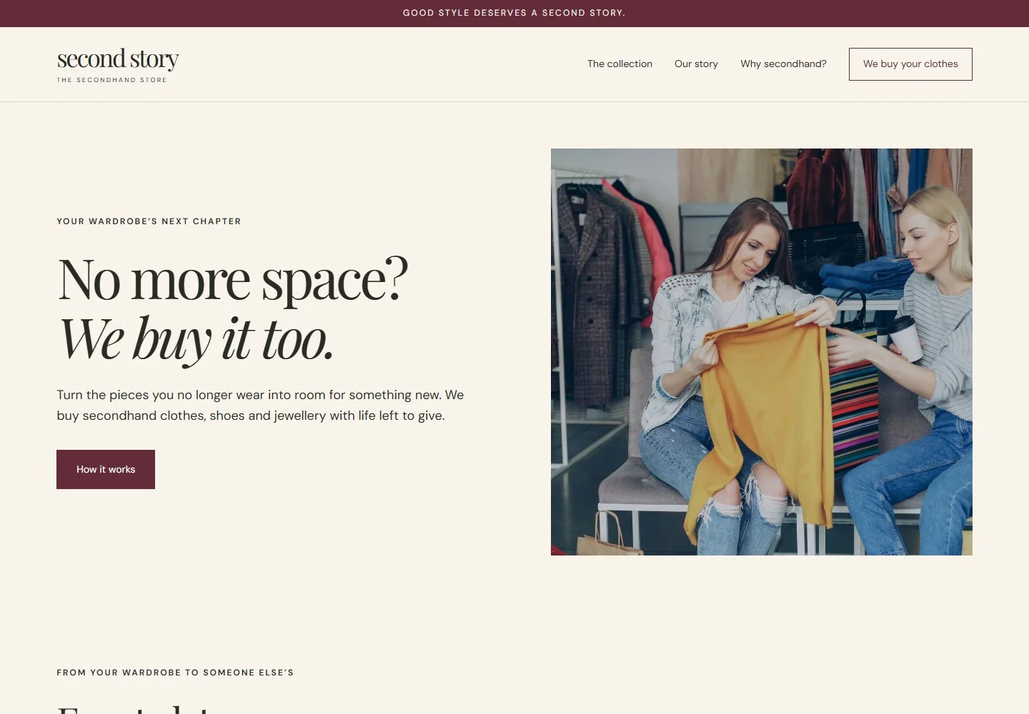 Second Story: Selling and home valuations on a laptop