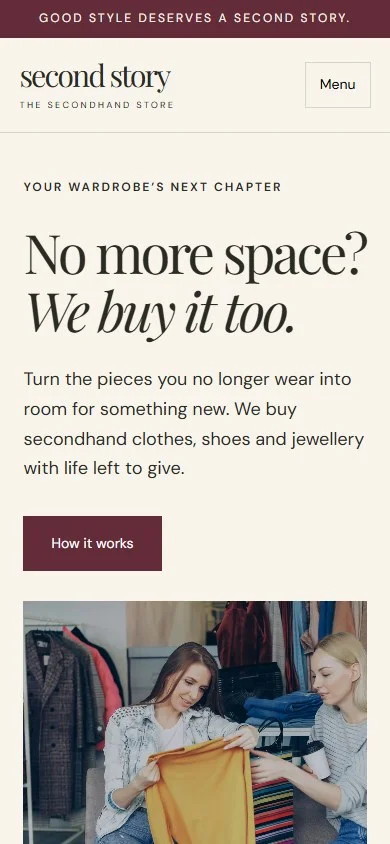 Second Story: Selling and home valuations on a phone