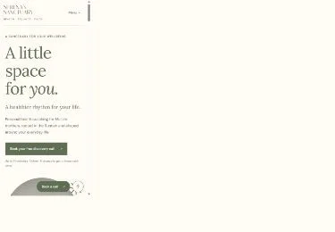Serena’s Sanctuary: Homepage on a phone