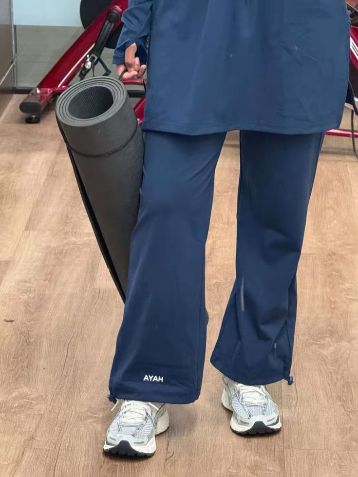 Exercise mat and trainers ready for a workout